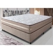 Cama Box Casal (Colchão + Box) 138x188x60 de Molas Ensacadas Cama inBox Smart Gold Bege