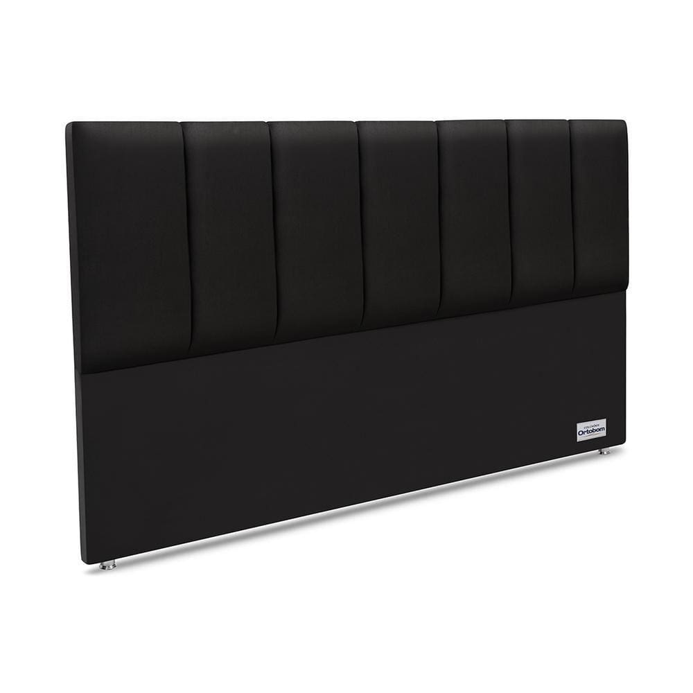 Cabeceira South Veluto Preto King 11x188x125 Camurça