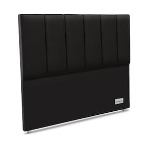 Cabeceira South Veluto Preto Casal 11x140x125 Camurça