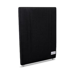Cabeceira Tamisa Linho Preto Solteiro 8x90x125 Linho