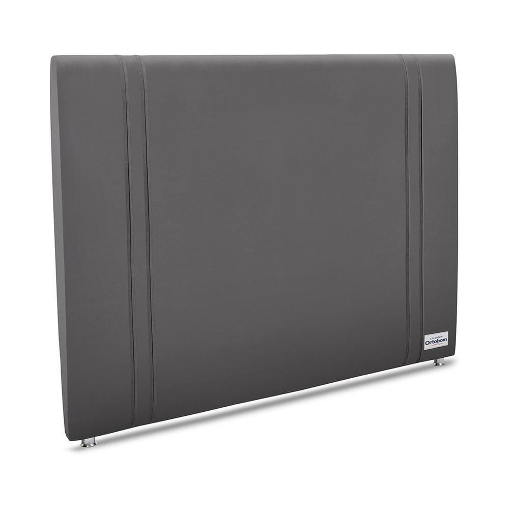Cabeceira Tamisa Veluto Cinza Queen 8x160x125 Camurça