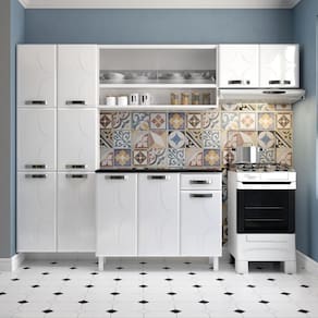 Cozinha De Aço Compacta 3 Peças Glass Cr6079 Branco