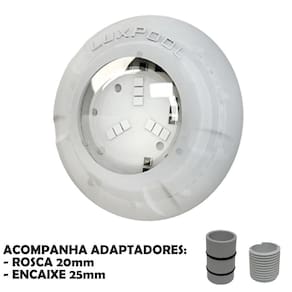 Iluminação Refletor Led Piscina Rgb 4W - Luxpool Cabo 2 Metr