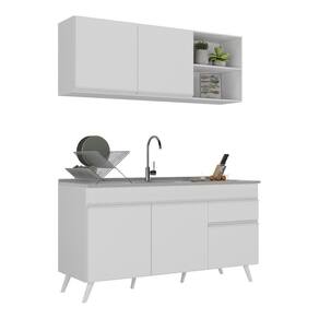 Armário de Cozinha Compacta Veneza Multimóveis MP2142.891 Branco