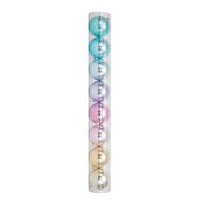 Tubo C/8 Bolas De 8cm - Rainbow (coloridas)