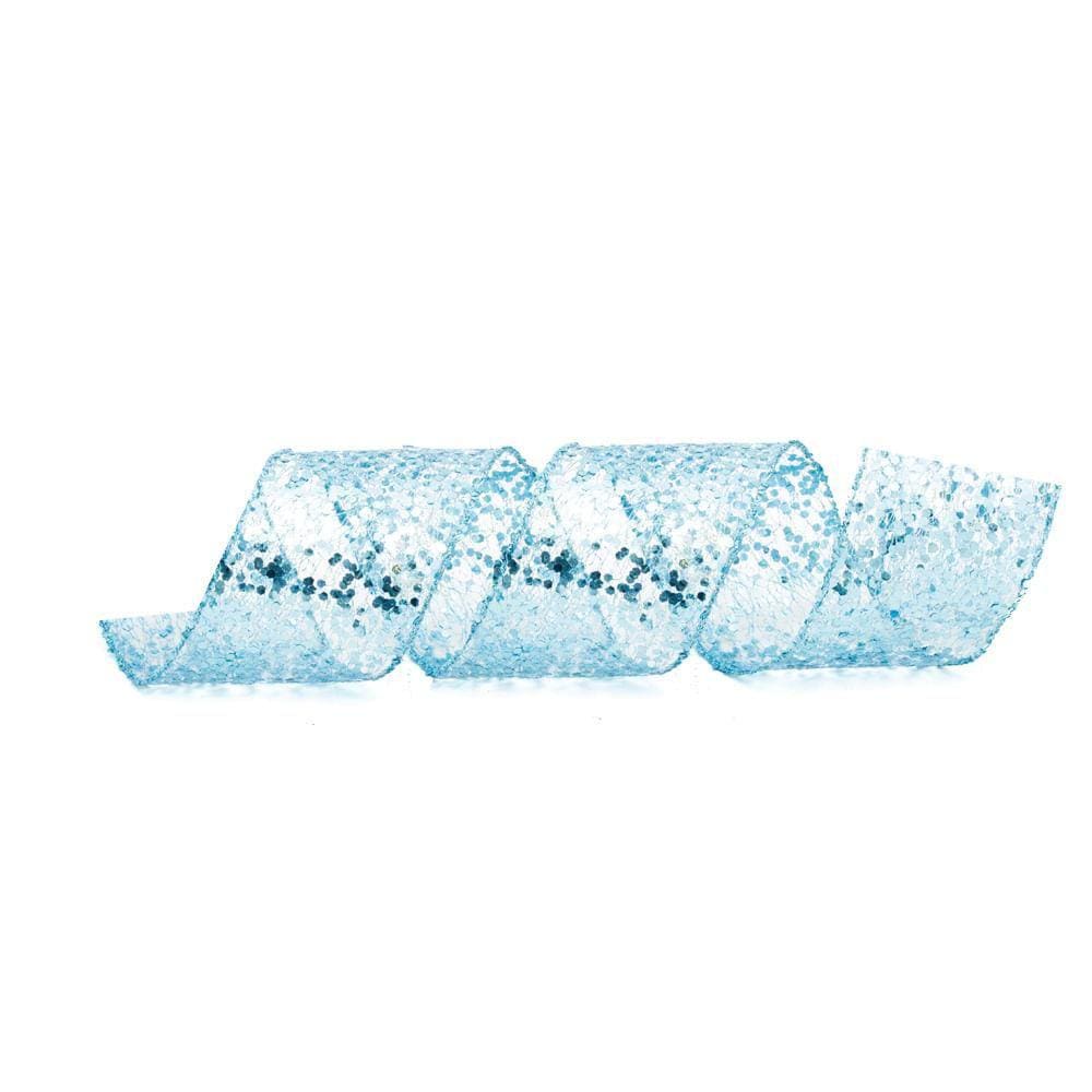 Fita Natalina Azul/glitter 1un 6,30cmx9,14mts 1206791