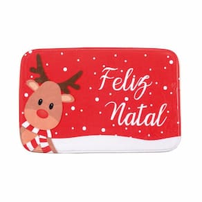 Tapete Antideslizante Estampa Rena Feliz Natal 40x60 1351700