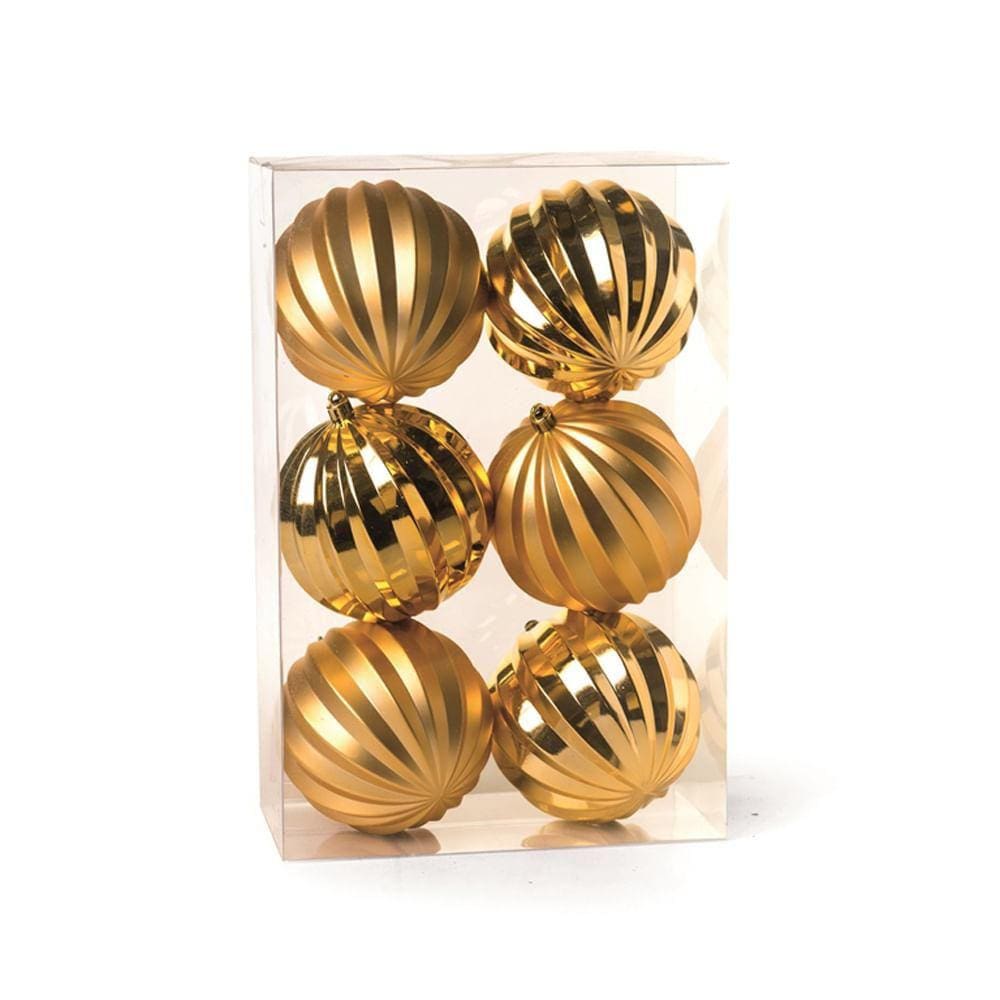 Kit C/06 Bolas Gomos Fosca/brilho C/10 Cm