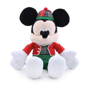Mickey Em Pelúcia C/roura Xadrez 1un 30x24x14cm 1105251