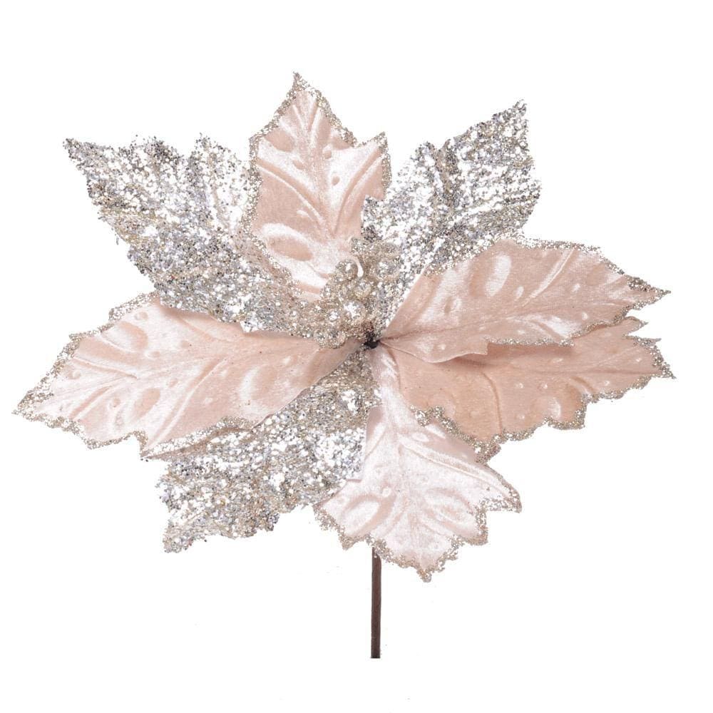 Flor Natal Cabo Curto Poinsetia Nude 20x26x26cm 1024861