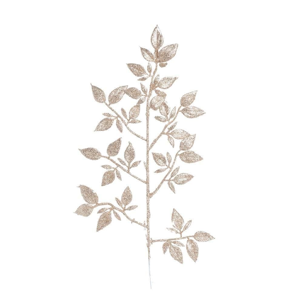 Galho Natalino C/folhas Nud/glitt 1un 40x12x1cm 1922831