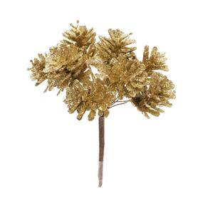 Pick Natalino C/6 Pinhas Ouro/glitter 1un 12x8x6cm 1200073