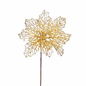 Flor Natal Poinsetia Petalas Vazadas 1un 20x14x14cm 1592755