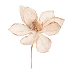 Poinsetia De Natal Bege C/fruta 1un 12x14x14cm 1105032