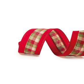 Fita Natalina Xadrez Vrm/vrd 1un 6,30cmx9,14mts 1641829