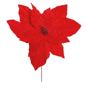 Flor De Natal Poinsettia Vermelha 1un 30x32x32cm 1102928