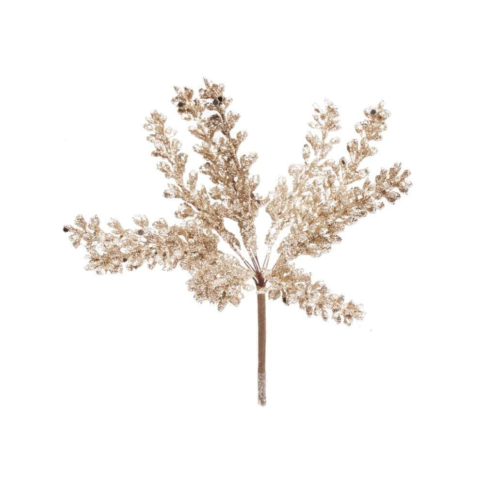 Pick Galho Natalino C/frutas Douradas 1un 15x8x4cm 1200123