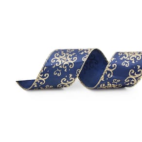 Fita Arabesco Azulmarinho/ouro 6,3x914 1206615