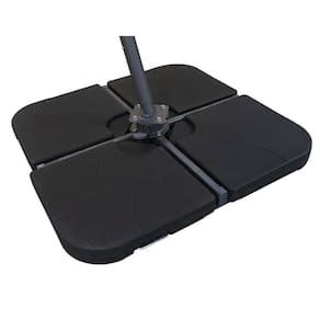 Base de Ombrelone Central Quadrada Rivatti 165 Preto