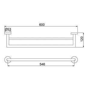 Toalheiro Barra Duplo Lorenzetti Loft 2042 C82