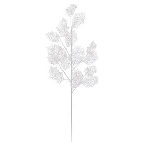 Pick Natalino C/folhas Brancas 1un 64x16x3cm 1101876