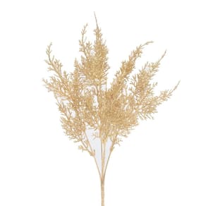 Galho Folhagem C/ Glitter 40x23x20cm 1 Unidade