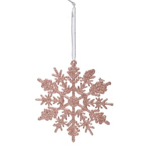 Enfeite Natal Pendurar Floco Neve 10x10x1cm C/1 1019322
