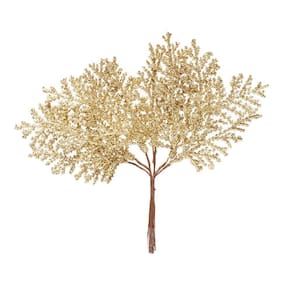 Pick Folha Natalino Ouro/glitter 1un 15x8x1cm 1920191