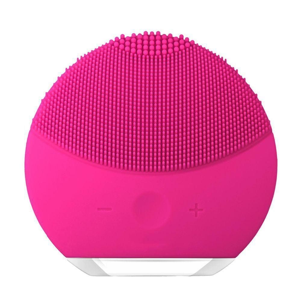 Esponja Elétrica Massagem Limpeza Rosto Recarregável - Pink