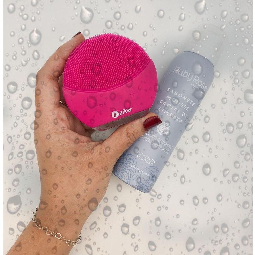 Esponja Elétrica Aiker + Sabonete Ruby Rose
