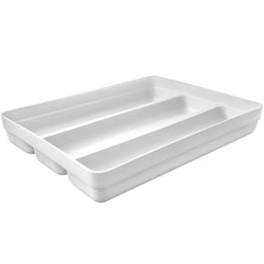 Organizador Suporte Multiuso De Gavetas Logic Para Talheres Branco