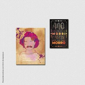 Ano Passado Eu Morri - Quadro Ou Placa Decorativa 2Pçs 6mm