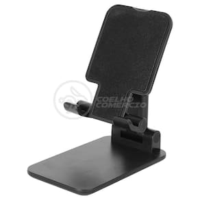 Kit 2 Suporte de Mesa Universal para Celular Apoio Ajustável Articulado Smartphone Compacto Portátil
