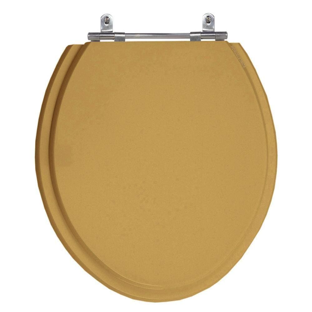 Assento Laqueado Oval Pêssegotampa Vaso Universal Mdf 6Lpf