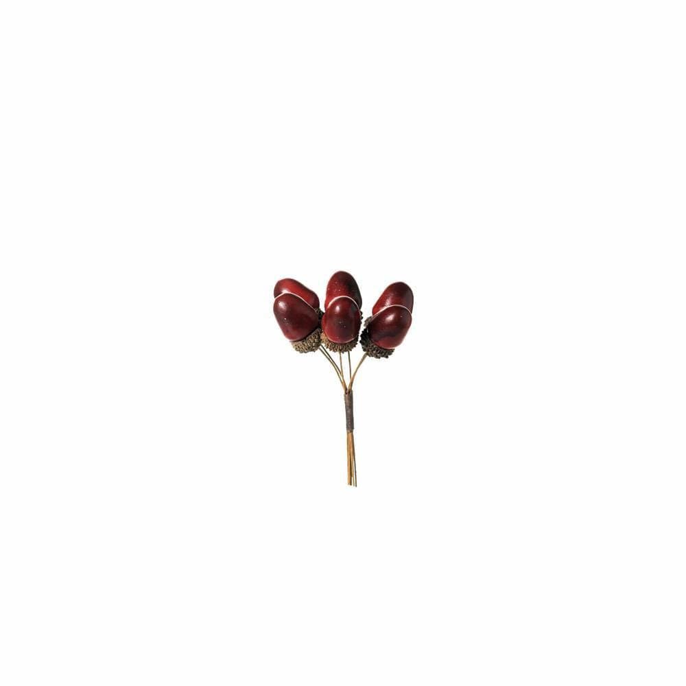 Pick Natalino C/6 Avelã Vermelhas 1un 10x5x1cm 1360991