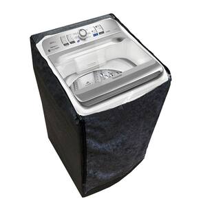Capa Para Maquina De Lavar Panasonic 12 Kg 14 Kg 16 Kg Ziper Preto