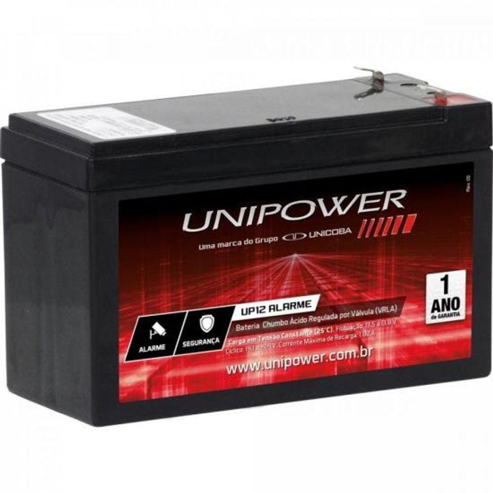 Bateria Selada 12V/4A Up12 Alarme Unipower