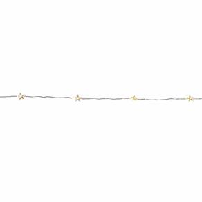 Cordão Led 20l Estrelas Cristais A Pilha 2,2m 1697607