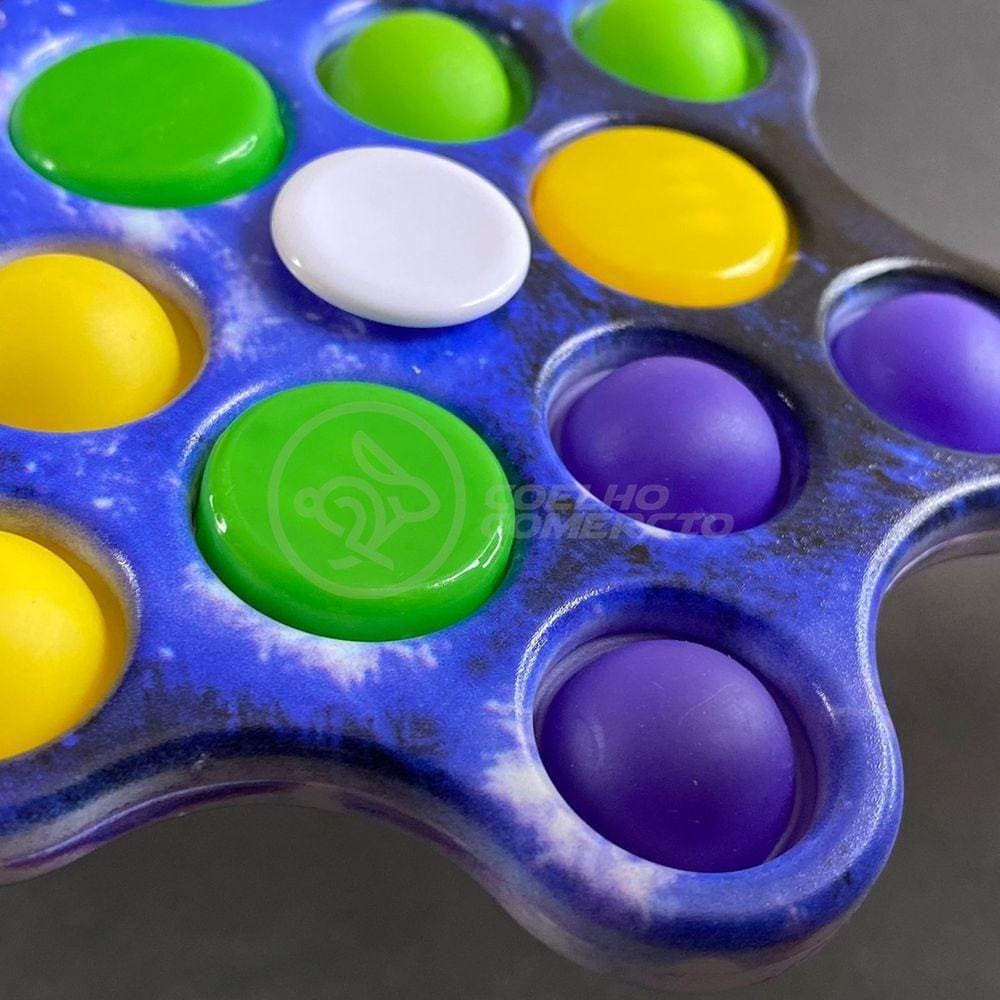 Hand Spinner Pop It Led Luminoso Tiktok Sensorial Azul