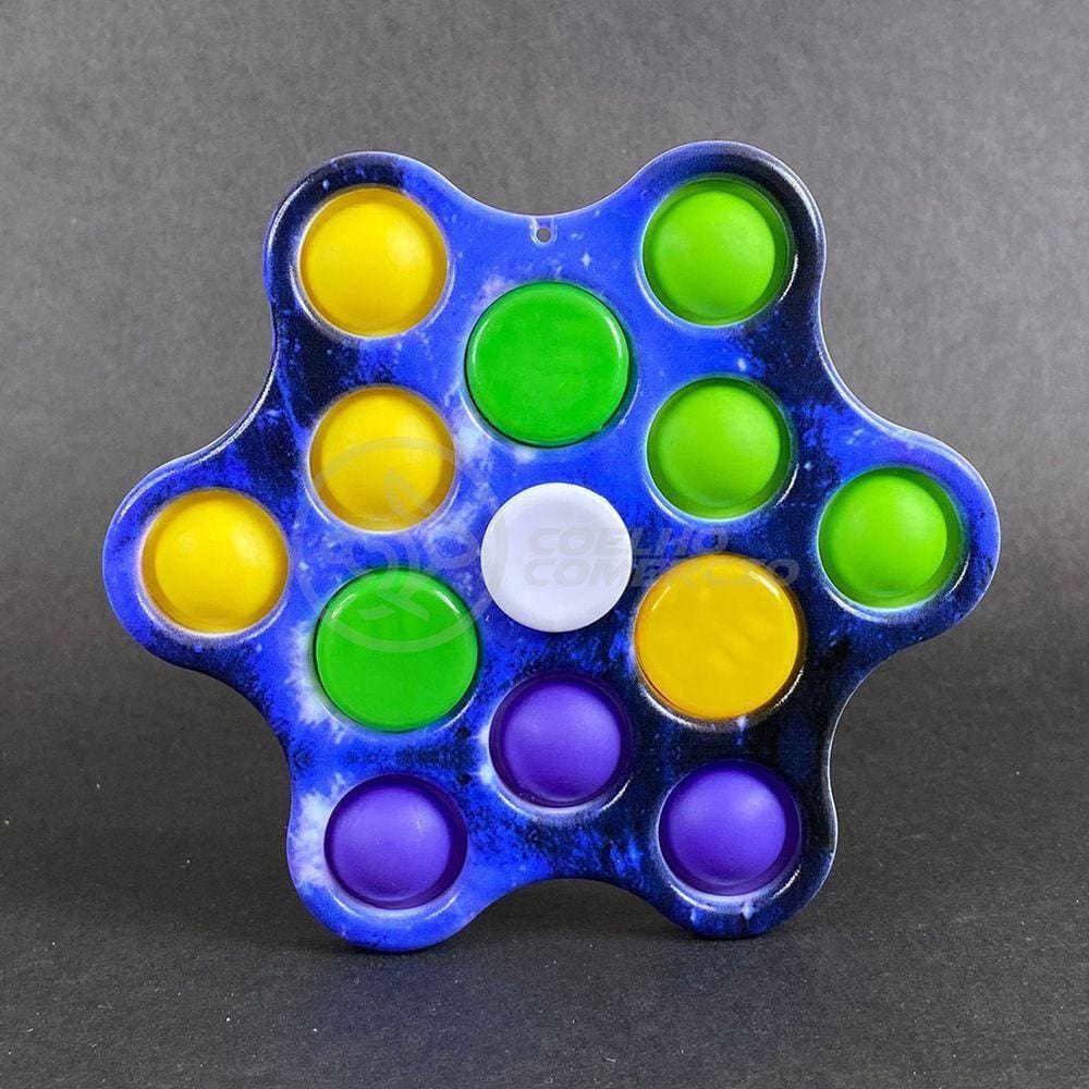 Hand Spinner Pop It Led Luminoso Tiktok Sensorial Azul