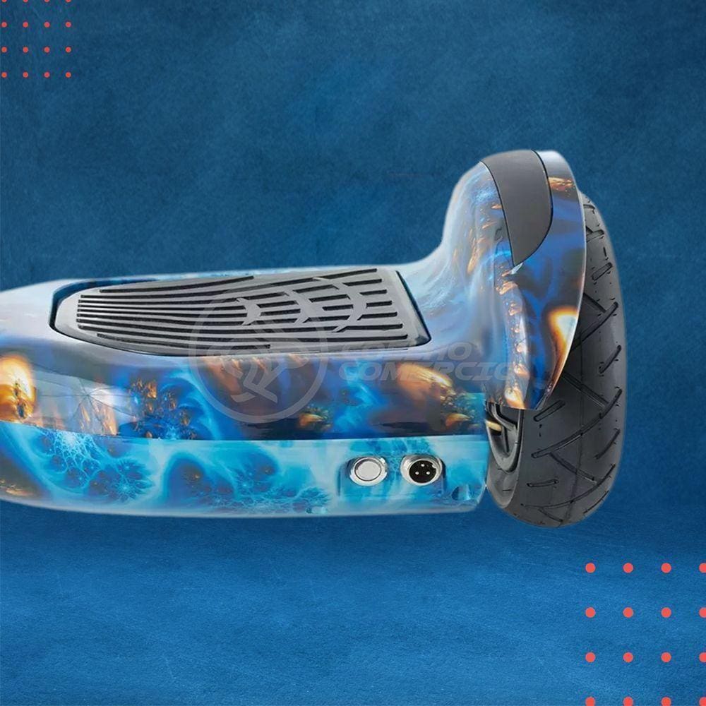 Hoverboard Infantil Skate Elétrico Led Azul Oceano