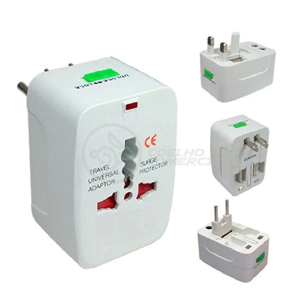 Adaptador Tomada Universal Padrão 150 Países Bivolt