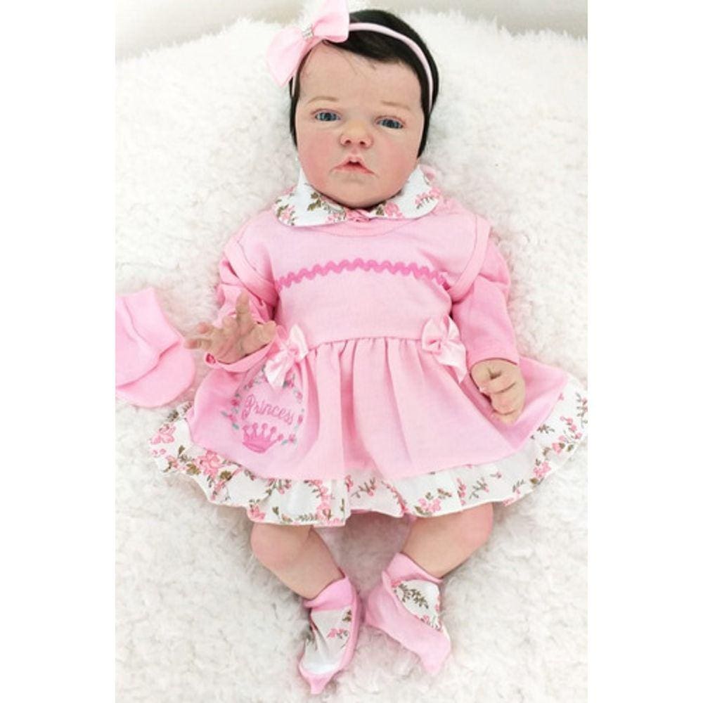 Bebe Bonecas Atticus Menina Reborn Corpo Tecido