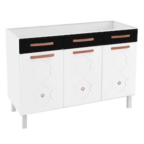 Balcão Gabinete Cozinha Aço Telasul Mirage New Para Pia