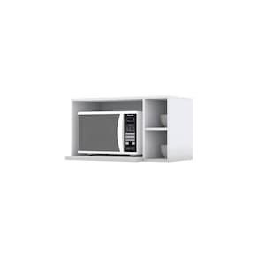 Armário Aéreo Para-Ondas 02 Nichos 80Cm Branco Hp