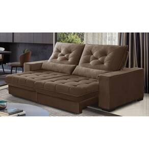 Sofa retratil duster 225m veludo luxor ferrari sofa fabrica | Casas Bahia Sofa retratil duster 225m veludo luxor ferrari sofa fabrica | Casas Bahia