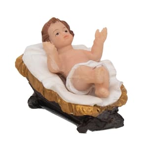 Enfeite Decorativ Menino Jesus/manjedour 1un 6x5x8cm 1022116