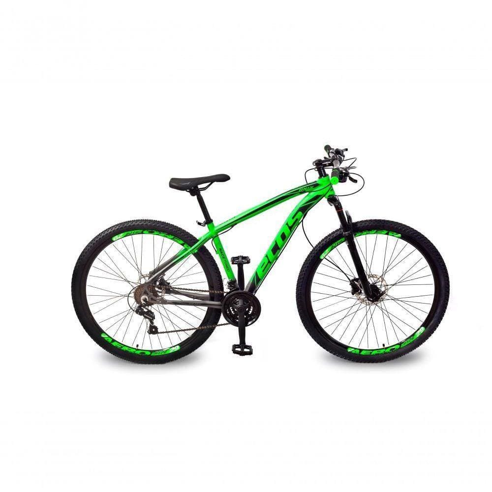 Bicicleta Aro 29 27v ShimanoVerde E Grafite/preto