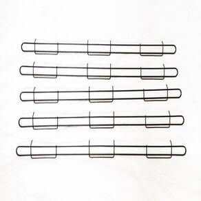 Anteparo Frontal Amapa 092 Preto P/ Bandeja Gondola Kit 20
