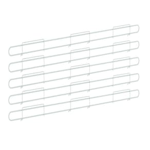 Anteparo Frontal Amapa 092 Branco P/ Bandeja Gondola Kit 20